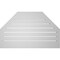 Ekena Millwork Octagonal Top Surface Mount PVC Gable Vent w/ 2"W x 1-1/2"P Brickmould Frame, 36"W x 22"H GVPOT36X2202SF - alternate 4